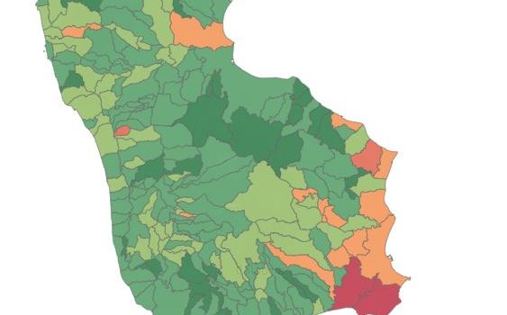 Famiglie con Reddito di Cittadinanza in Calabria