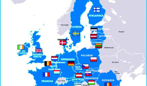 Cartina EURES - Mobilità europea