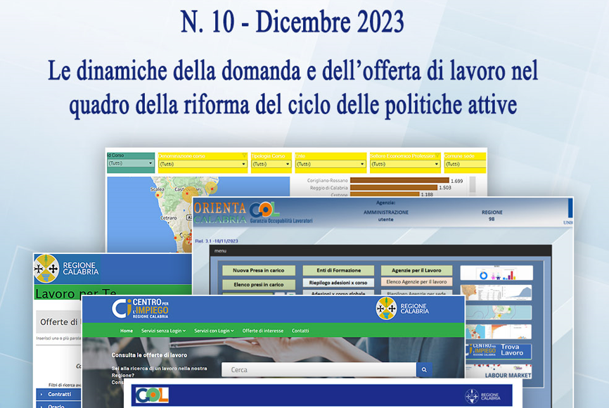 Rubrica n. 10 – La riforma del ciclo delle politiche attive e lo sviluppo dell’Incrocio Domanda/Offerta